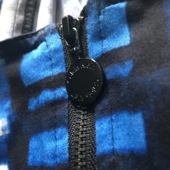 Calvin Klein Dress Military Inspired A-line Belt Mini Sleeveless Bold Print - Picture 12 of 16